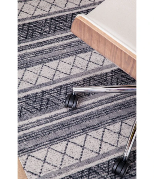 36" x 48" Alesund Beige & Gray 1/2" Rug'd Chair Mat 