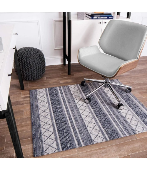 Anji Mountain 40" x 54" Alesund Beige & Gray 1/4" Rug'd Chair Mat ®