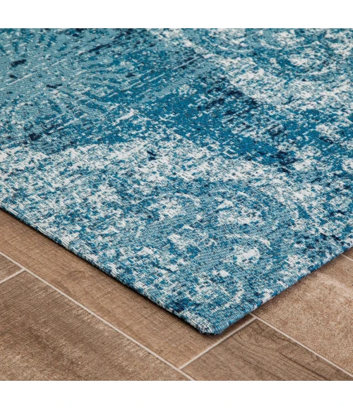 Anji Mountain 40" x 54" Maldives Blue & Ivory 1/4" Rug'd Chair Mat ®