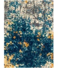 36" x 48" Bilbao Blue & Orange 1/2" Rug'd Chair Mat 