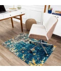 Anji Mountain 40" x 54" Bilbao Blue & Orange 1/2" Rug'd Chair Mat ®