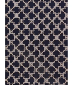 Anji Mountain 36 in. X 48 in. Aberdeen Navy Blue & Tan 1/2 in. Rug ft. d Chair Mat 