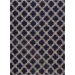 Anji Mountain 36 in. X 48 in. Aberdeen Navy Blue & Tan 1/2 in. Rug ft. d Chair Mat 