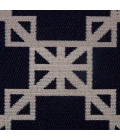 Anji Mountain 36" x 48" Aberdeen Navy Blue & Tan 1/4" Rug'd Chair Mat ®