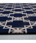 Anji Mountain 36" x 48" Aberdeen Navy Blue & Tan 1/4" Rug'd Chair Mat ®