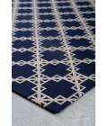 36" x 48" Aberdeen Navy Blue & Tan 1/2" Rug'd Chair Mat 