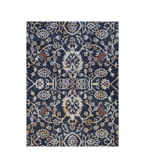 Anji Mountain 40" x 54" Robin Gray & Orange 1/4" Rug'd Chair Mat ®