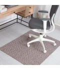 Anji Mountain 40" x 54" Luxor Brown & Ivory 1/4" Rug'd Chair Mat ®