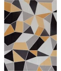 36" x 48" Figueres Yellow & Gray 1/2" Rug'd Chair Mat 