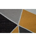 36" x 48" Figueres Yellow & Gray 1/2" Rug'd Chair Mat 