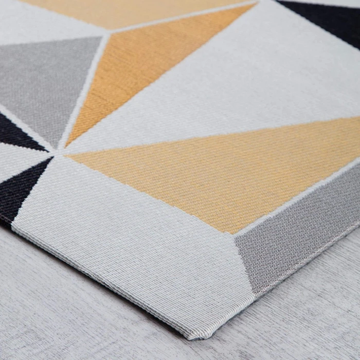 Anji Mountain 36" x 48" Figueres Yellow & Gray 1/4" Rug'd Chair Mat ®