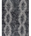 36" x 48" Smiljan Black & White 1/2" Rug'd Chair Mat 