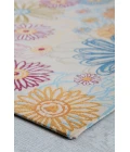 36" x 48" Keukenhof Cream & Multi 1/2" Rug'd Chair Mat 