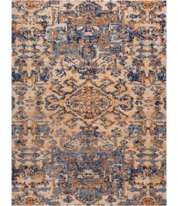 Anji Mountain 36 in. X 48 in. Onondaga Blue & Orange 1/2 in. Rug ft. d Chair Mat 