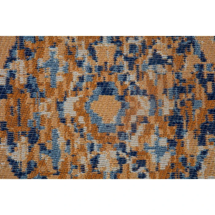 36" x 48" Onondaga Blue & Orange 1/2" Rug'd Chair Mat 