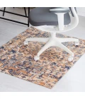 Anji Mountain 40" x 54" Onondaga Blue & Orange 1/2" Rug'd Chair Mat ®