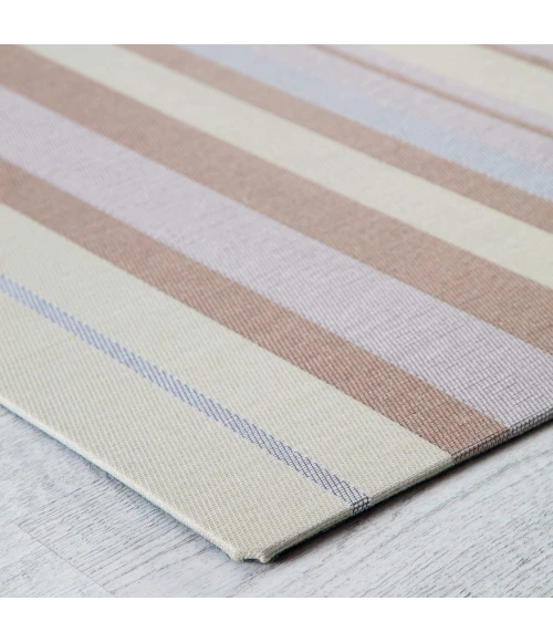 Anji Mountain 36" x 48" Avalon Blue & Brown 1/4" Rug'd Chair Mat ®