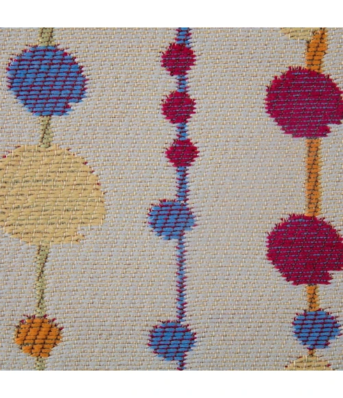 Anji Mountain 36" x 48" Del Marcos Ivory & Multi 1/4" Rug'd Chair Mat ®