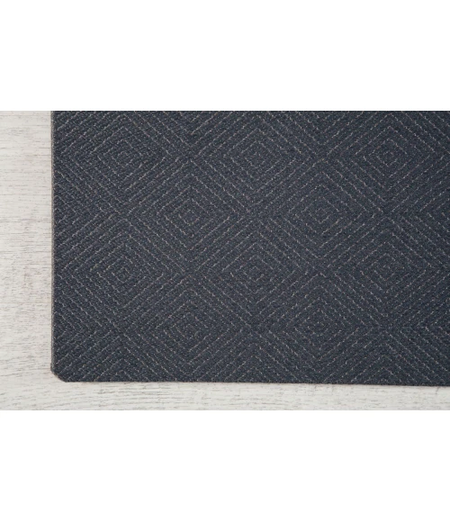 36" x 48" Beluga Gray Patterned 1/2" Rug'd Chair Mat 