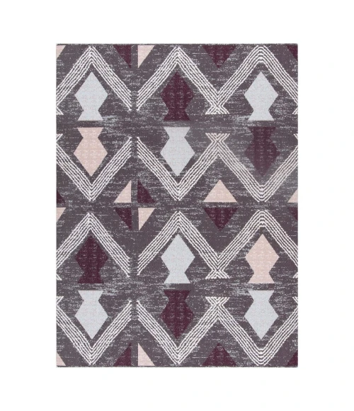 Anji Mountain 36" x 48" Sardinia Ivory & Multi 1/4" Rug'd Chair Mat ®