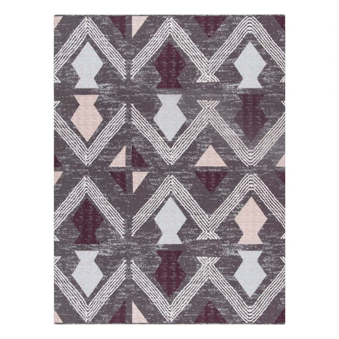 Anji Mountain 36" x 48" Sardinia Ivory & Multi 1/4" Rug'd Chair Mat ®
