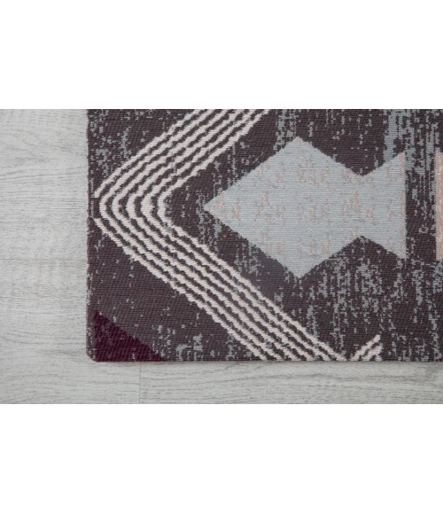 36" x 48" Sardinia Ivory & Multi 1/2" Rug'd Chair Mat 