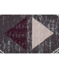 36" x 48" Sardinia Ivory & Multi 1/2" Rug'd Chair Mat 