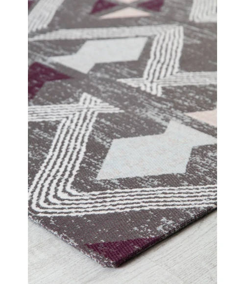 36" x 48" Sardinia Ivory & Multi 1/2" Rug'd Chair Mat 