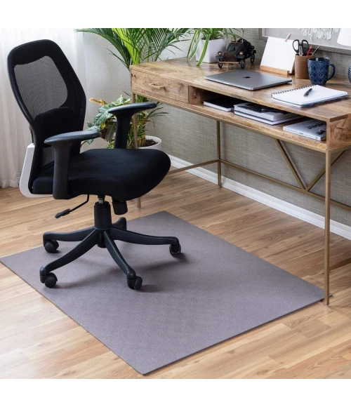 Anji Mountain 36" x 48" Tezca Brown & Gray 1/4" Rug'd Chair Mat ®