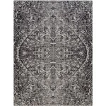 Anji Mountain 36 in. X 48 in. La Cienega Black & White 1/4 in. Rug ft. d Chair Mat 