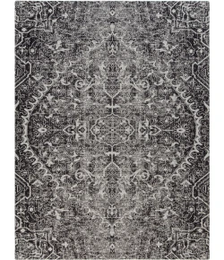 Anji Mountain 36 in. X 48 in. La Cienega Black & White 1/2 in. Rug ft. d Chair Mat 
