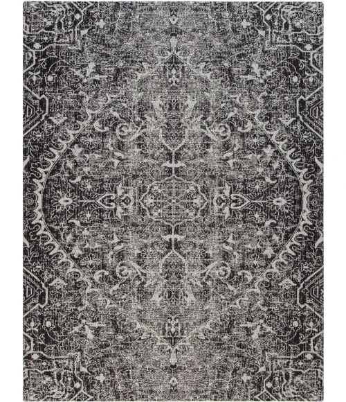 36" x 48" La Cienega Black & White 1/4" Rug'd Chair Mat 