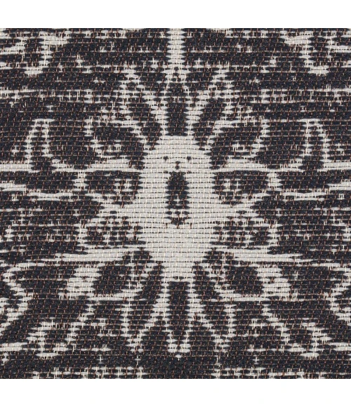 36" x 48" La Cienega Black & White 1/4" Rug'd Chair Mat 