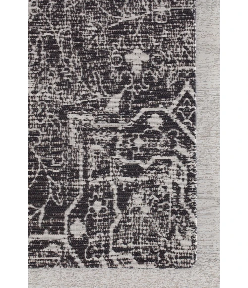 36" x 48" La Cienega Black & White 1/4" Rug'd Chair Mat 