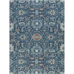 Anji Mountain 36 in. X 48 in. Alta Blue & Ivory 1/4 in. Rug ft. d Chair Mat 