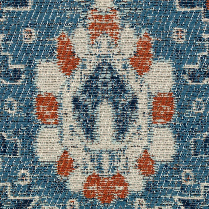 40" x 54" Alta Blue & Ivory 1/2" Rug'd Chair Mat 