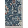 40" x 54" Alta Blue & Ivory 1/2" Rug'd Chair Mat 