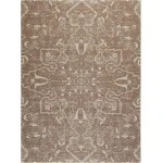 Anji Mountain 36 in. X 48 in. Tamanrasset Brown & Ivory 1/4 in. Rug ft. d Chair Mat 