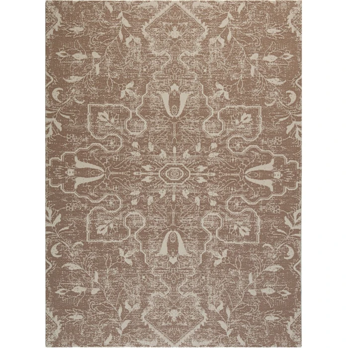 40" x 54" Tamanrasset Brown & Ivory 1/4" Rug'd Chair Mat 