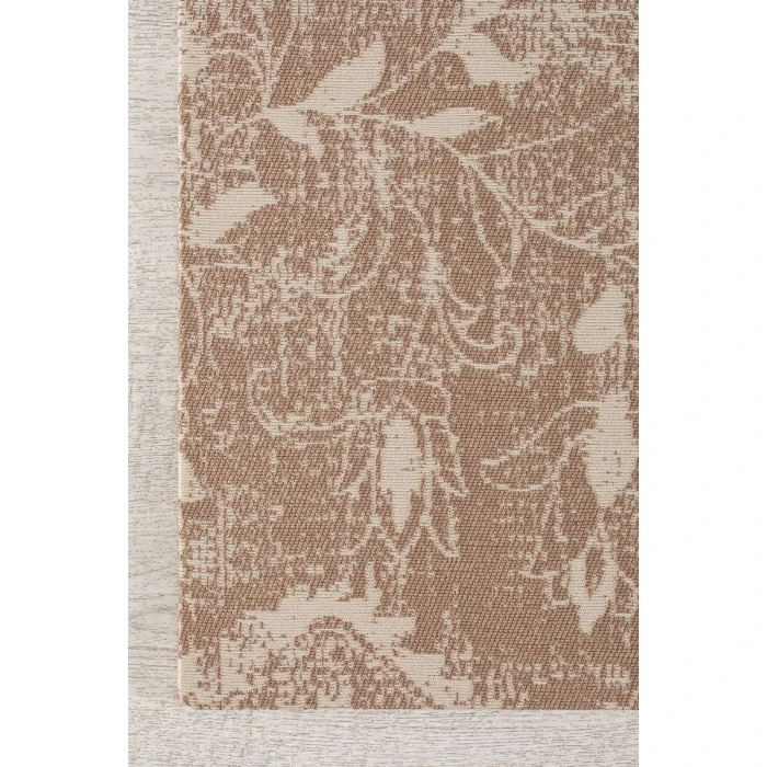 40" x 54" Tamanrasset Brown & Ivory 1/4" Rug'd Chair Mat 