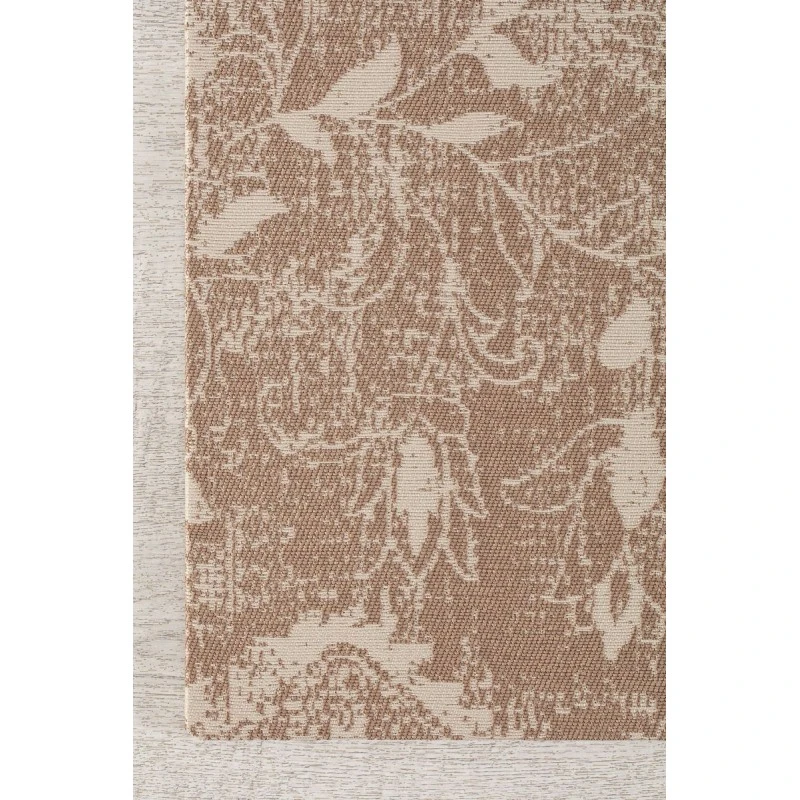 36" x 48" Tamanrasset Brown & Ivory 1/4" Rug'd Chair Mat 