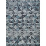 Anji Mountain 36 in. X 48 in. Tromso Blue & Gray 1/4 in. Rug ft. d Chair Mat 