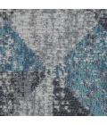 40" x 54" Tromso Blue & Gray 1/2" Rug'd Chair Mat 