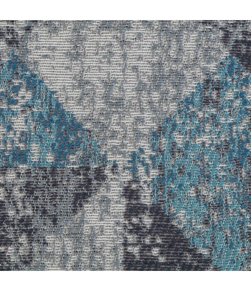 40" x 54" Tromso Blue & Gray 1/2" Rug'd Chair Mat 