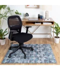 40" x 54" Tromso Blue & Gray 1/2" Rug'd Chair Mat 