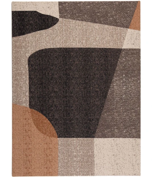 36" x 48" Riverstone Brown & Beige 1/2" Rug'd Chair Mat 