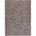 36" x 48" Helsinki Beige & Black 1/2" Rug'd Chair Mat 