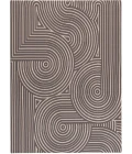 36" x 48" Helsinki Beige & Black 1/2" Rug'd Chair Mat 