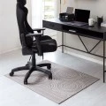 36" x 48" Helsinki Beige & Black 1/2" Rug'd Chair Mat 
