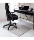 36" x 48" Helsinki Beige & Black 1/2" Rug'd Chair Mat 